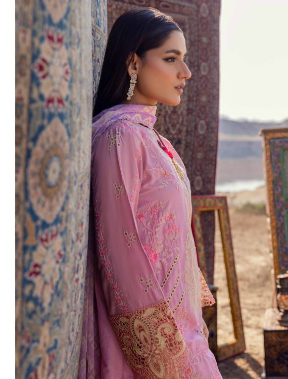 Adan Traditional Attire Unstitched Lawn 2025- Design 02 - Image 4